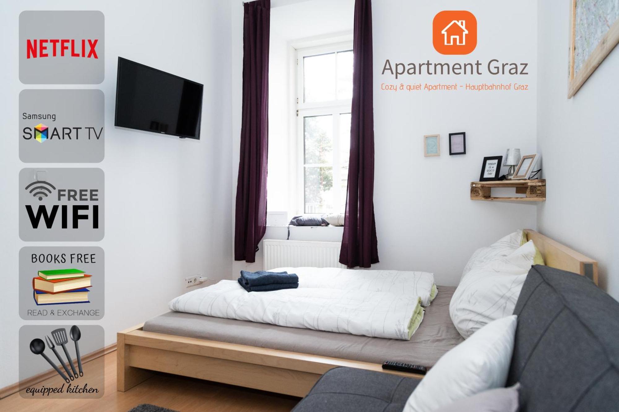 Cozy&quiet Apartment close to Hauptbahnhof Graz Exterior foto